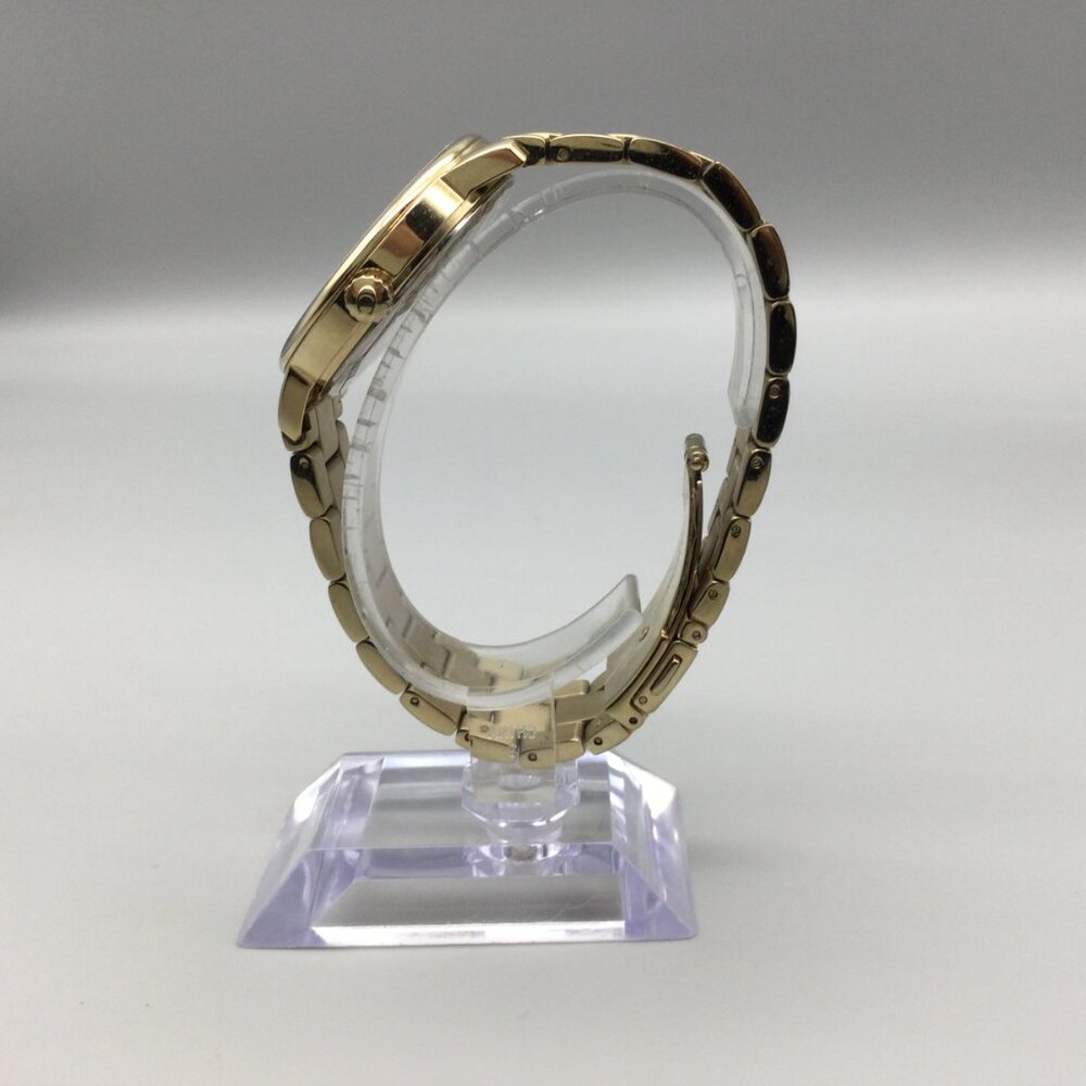 Coach Brand Watch Women 36mm Gold Tone Glitter Dial Logo New Battery 7.25" - Picture 3 of 13